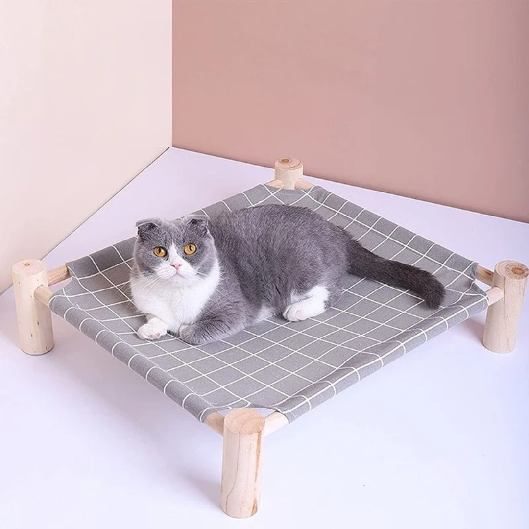 Cama Rede Elevada Suspensa para Gatos