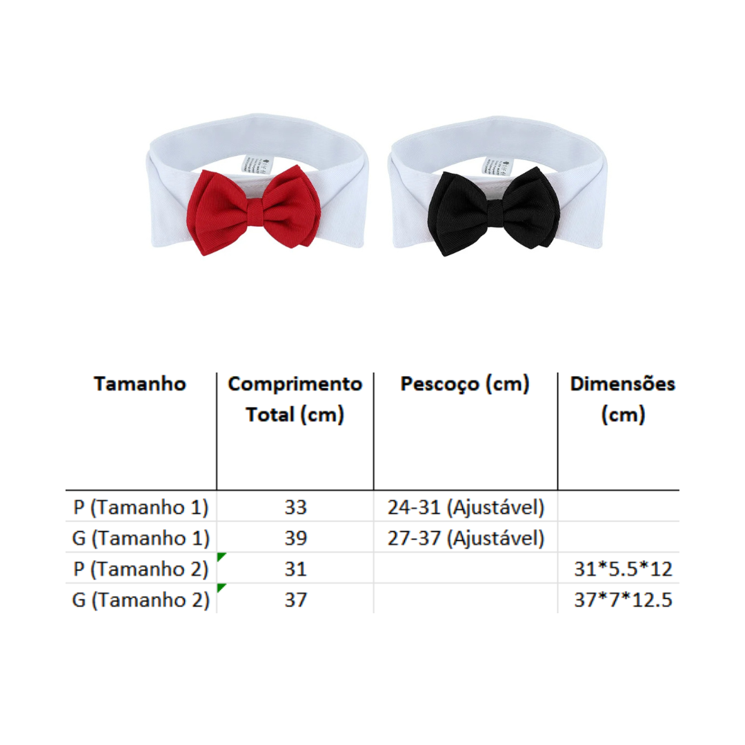 Gravata Pet Ajustável para Cachorros