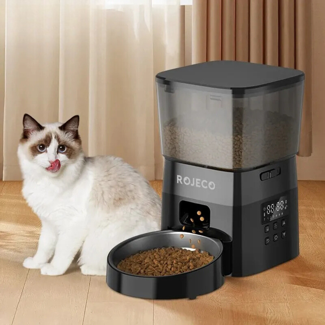 Alimentador Automático de Ração para Gatos e Cachorros