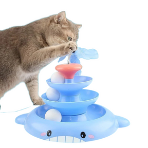 Brinquedo Torre Interativa com Bolinhas para Gatos