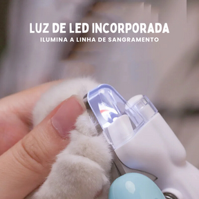 Alicate Cortador de Unha Pet Ergonômico com Led