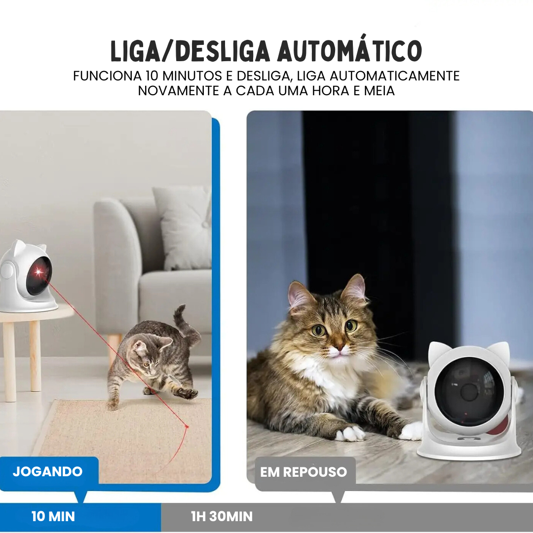 Brinquedo Laser Automático Inteligente com Detecção de Movimento