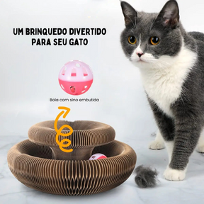 Arranhador de Gato Sanfona Brinquedo Interativo para Gato