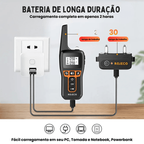 Coleira Colar Eletrônica de Treinamento Adestramento de Cachorros