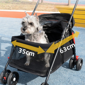 Carrinho de Passeio Pet para Cachorros e Gatos