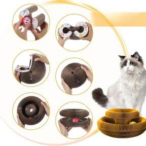 Arranhador de Gato Sanfona Brinquedo Interativo para Gato