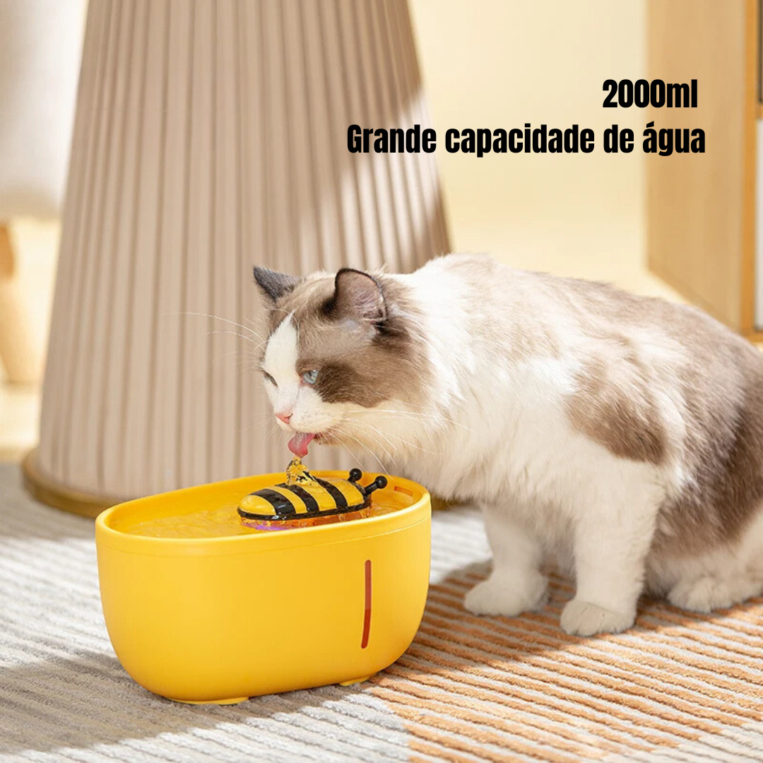 Fonte Bebedouro Formato de Abelha para Gatos