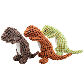 Brinquedo Dinossauro Amigo Pelucia Anti Stress para Cachorro