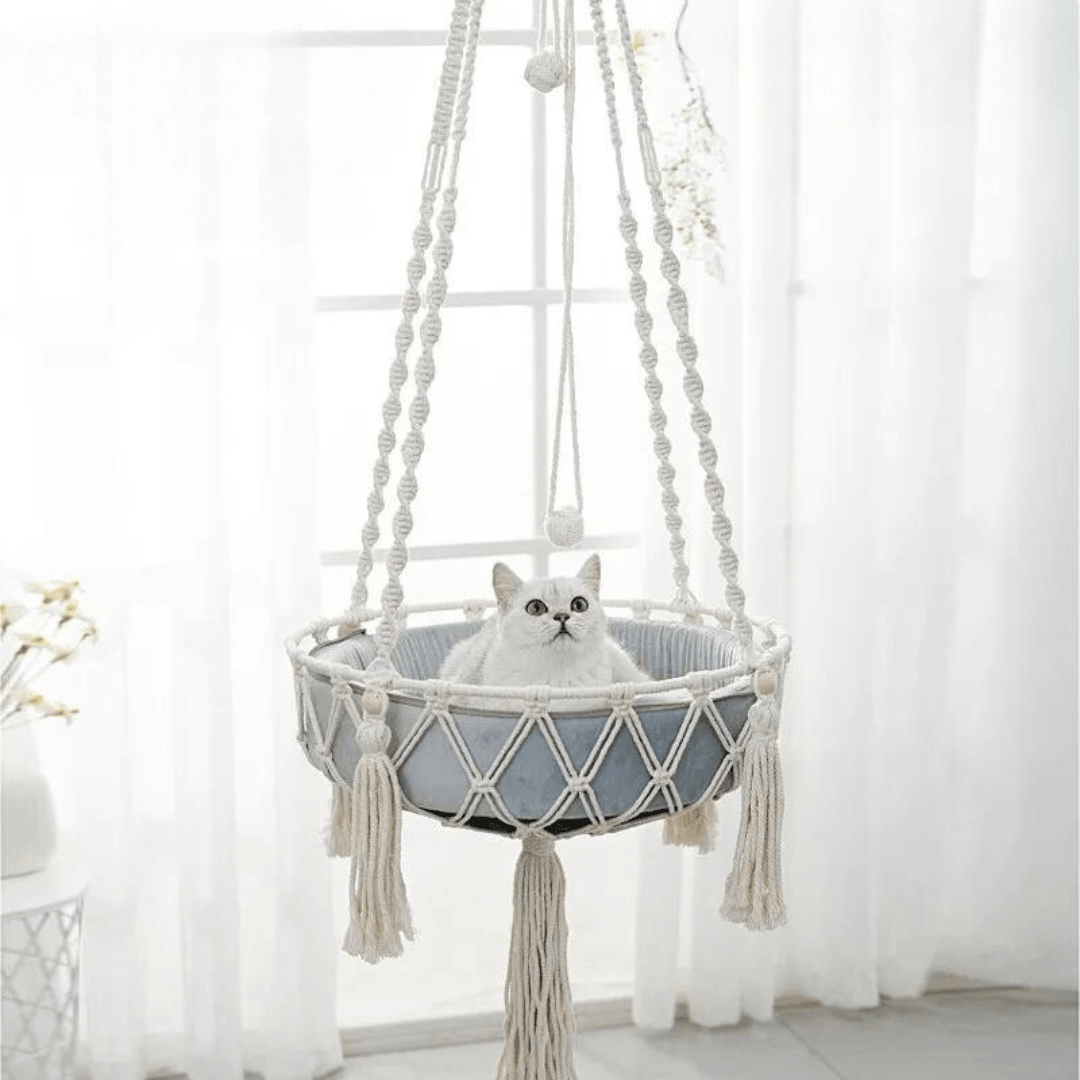 Cama Pet Suspensa Artesanal Boho Lien