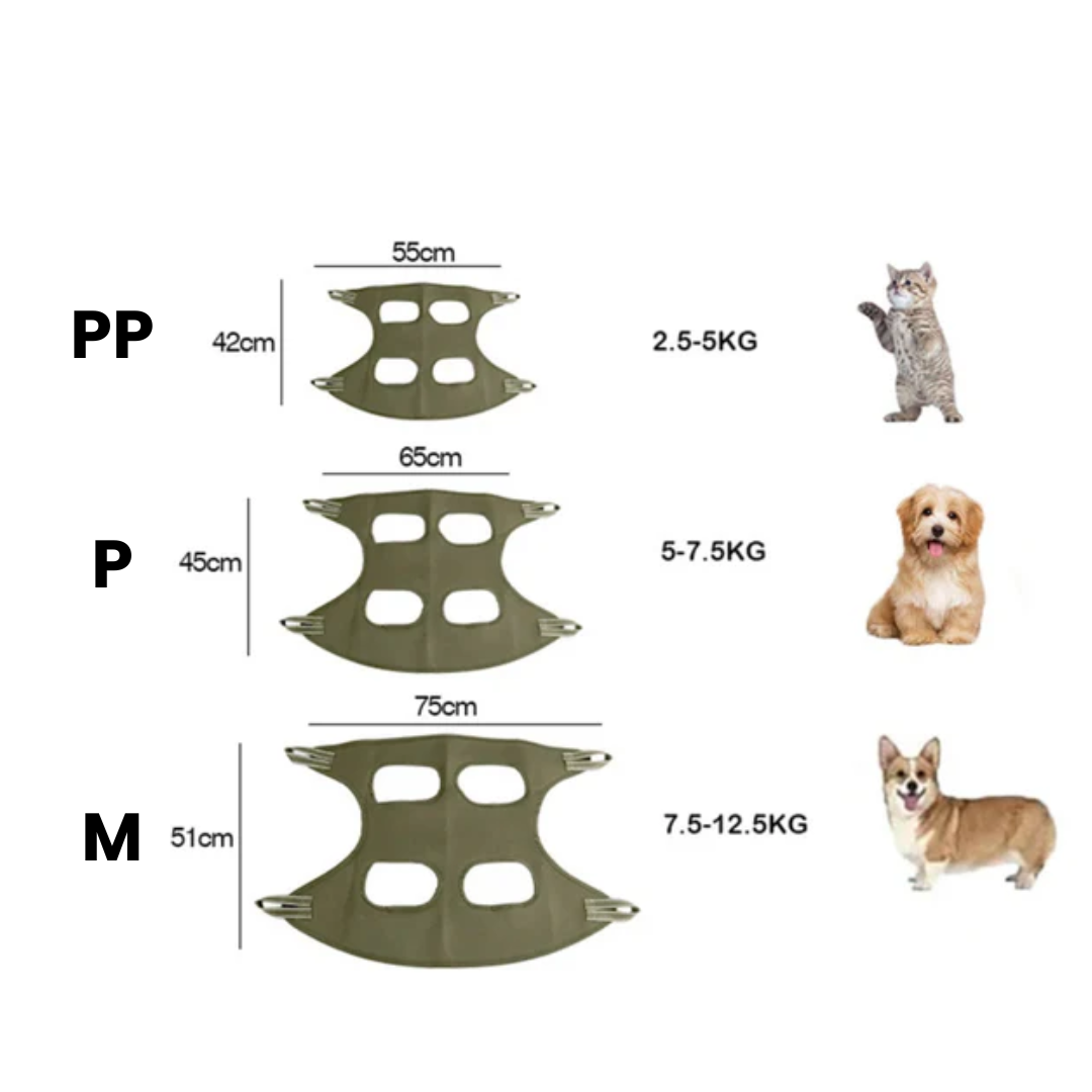 Sling Rede Suspensa Pet para Banho e Tosa de Cães e Gatos Pequeno Porte