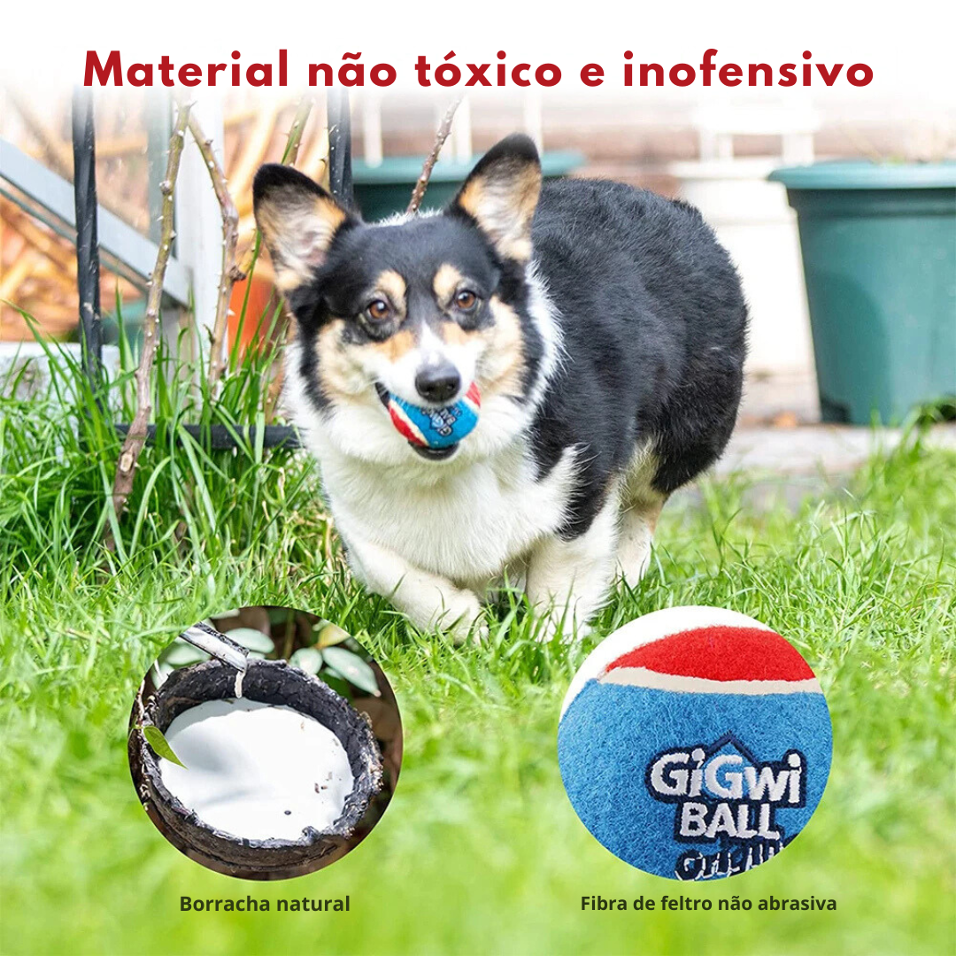 Bola de Tênis Pet Gigwi Ball Resistente para Cachorros