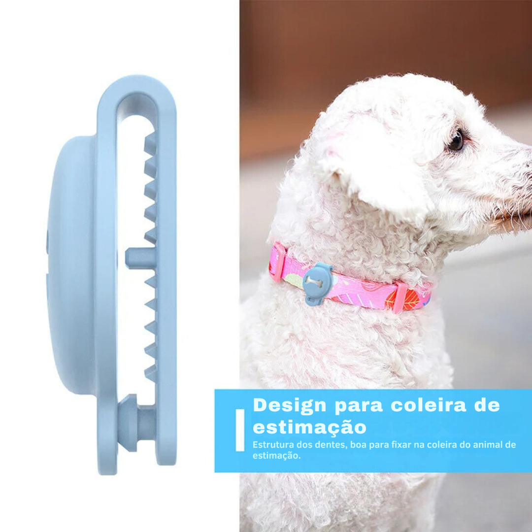 Case Air Tag Silicone para Prender em Coleira de Cachorros e Gatos