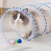 Brinquedo Arco Dobrável Túnel para Gatos