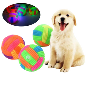 Brinquedo Bola Brilhante com Led para Cachorros